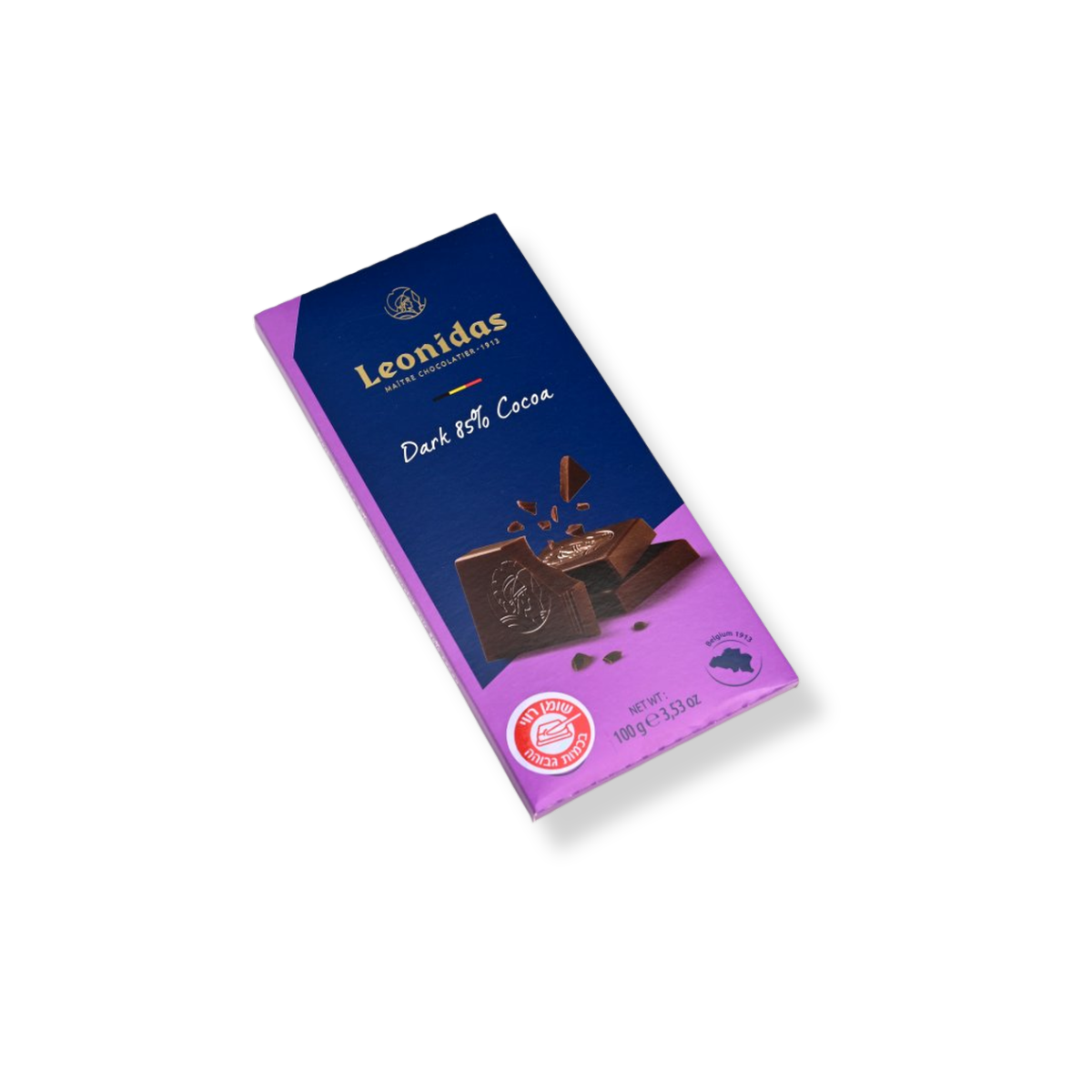 טבלת שוקולד מריר 85% לאונידס