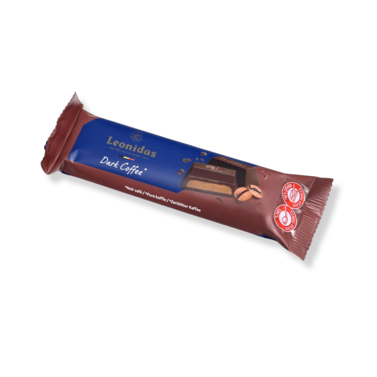 חטיף שוקולד מריר בנוגט וקפה