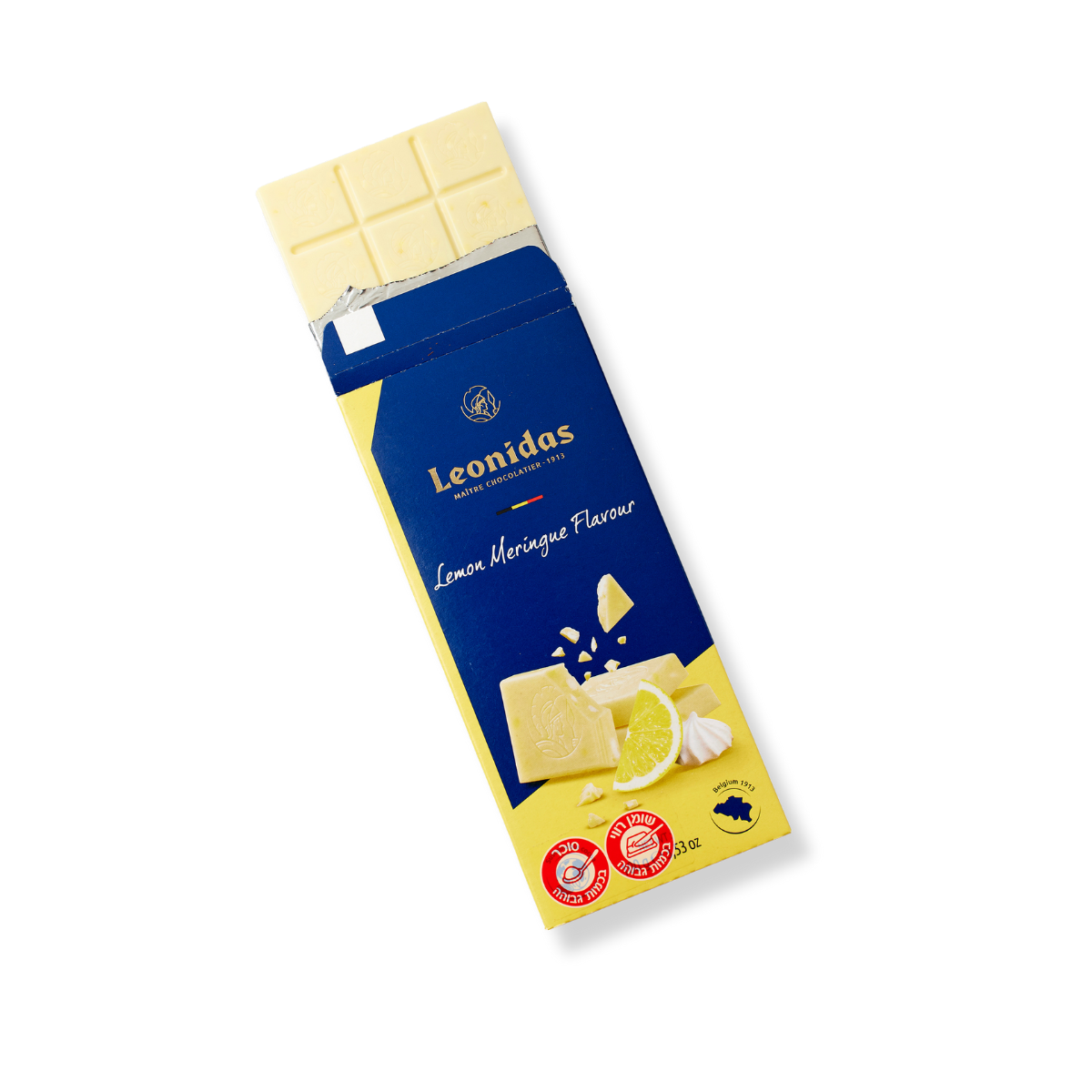 טבלת שוקולד לבן מרנג לימון