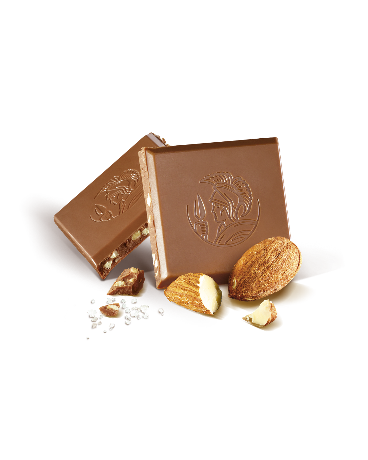 טבלת שוקולד חלב שקדים מלוחים לאונידס