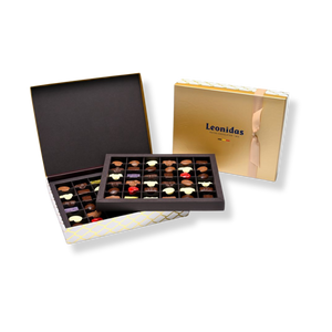 מארז שוקולד לאונידס מלבן לבן XL