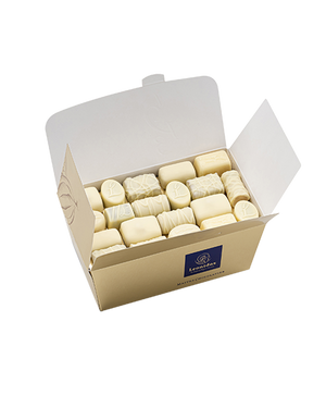 מארז שוקולד לבן מטיל זהב