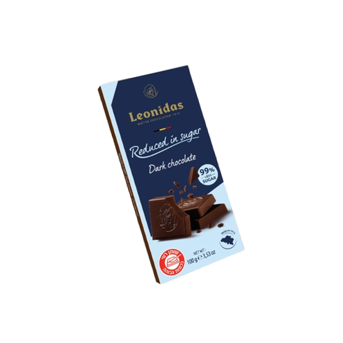 טבלת שוקולד מריר מופחת סוכר